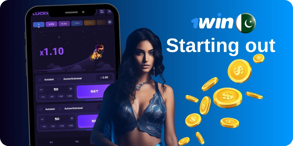 How to start plaing in Lucky Jet 1Win
